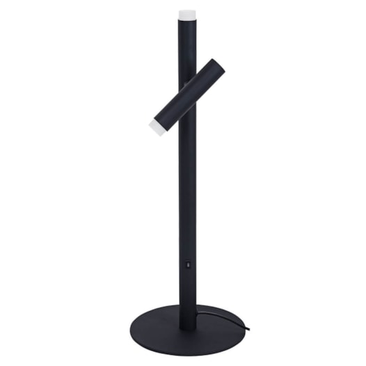 LUMINÁRIA DE MESA ZIONE 3000K 6W BIVOLT 55X20CM METAL E ACRÍLICO PRETO | STUDIOLUCE BLACK LM1489