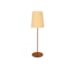 LUMINÁRIA DE PISO CLASSIC MADEIRA JEQUITIBÁ NATURAL CÚPULA DE LINHO OFF WHITE 1 X E27 100W  | NOVA HOME 2050