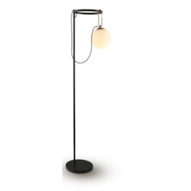 LUMINÁRIA DE PISO LED BERLOCK BIVOLT 172X40CM METAL E VIDRO BRONZE E PRETO | +LUZ LP-115/1.170BROPT LUMINÁRIA DE PISO LED BERLOCK BIVOLT 172X40CM METAL E VIDRO BRONZE E PRETO | +LUZ LP-115/1.170BROPT