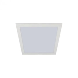 LUMINÁRIA DE SOBREPOR LED QUADRADO 3000K 18W BIVOLT 30X30X4CM ALUMÍNIO BRANCO | ROMALUX 80001