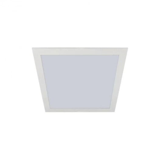 LUMINÁRIA DE SOBREPOR LED QUADRADO 3000K 18W BIVOLT 30X30X4CM ALUMÍNIO BRANCO | ROMALUX 80001