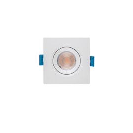 LUMINÁRIA EMBUTIR LED EASY QUADRADO MR11 3W 3000K BIVOLT 75X75X45MM BRANCO | STELLA STH7910/30 LUMINÁRIA EMBUTIR LED EASY QUADRADO MR11 3W 3000K BIVOLT 75X75X45MM BRANCO | STELLA STH7910/30