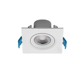 LUMINÁRIA EMBUTIR LED EASY QUADRADO MR11 3W 3000K BIVOLT 75X75X45MM BRANCO | STELLA STH7910/30 LUMINÁRIA EMBUTIR LED EASY QUADRADO MR11 3W 3000K BIVOLT 75X75X45MM BRANCO | STELLA STH7910/30