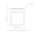 LUMINÁRIA EMBUTIR LED QUADRADO 40W 3100LM 5700K BIVOLT 33X620ØMM | STELLA STH20958/57 LUMINÁRIA EMBUTIR LED QUADRADO 40W 3100LM 5700K BIVOLT 33X620ØMM | STELLA STH20958/57
