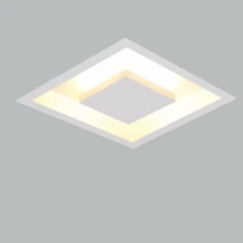 LUMINÁRIA EMBUTIR QUADRADO HOME 500X500X95MM BRANCO | USINA 250/5EBTBT LUMINÁRIA EMBUTIR QUADRADO HOME 500X500X95MM BRANCO | USINA 250/5EBTBT