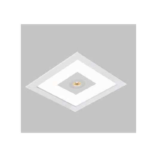 LUMINÁRIA EMBUTIR RULER QUADRADO 2L E27 + 1L GU10 250X250X100MM | USINA 3702/25 LUMINÁRIA EMBUTIR RULER QUADRADO 2L E27 + 1L GU10 250X250X100MM | USINA 3702/25