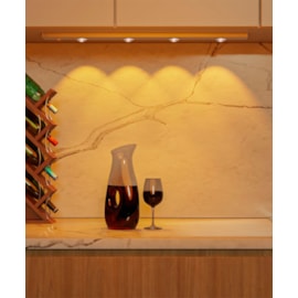 LUMINÁRIA FILETTO PORTATIL MULTICOR 60° 2W 5V 60X4X0,9CM ALUMÍNIO CROMADO | OPUS LED OPS 86381