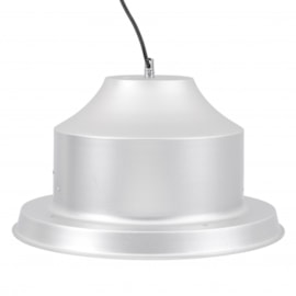 LUMINÁRIA LED HIGH BAY 6000K 150W BIVOLT Ø38X27CM ALUMÍNIO E POLICARBONATO PRATA | GAYA 9571 LUMINÁRIA LED HIGH BAY 6000K 150W BIVOLT Ø38X27CM ALUMÍNIO E POLICARBONATO PRATA | GAYA 9571