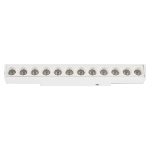 LUMINÁRIA LED MAG 12 FOCOS 4000K 12W 48V 23X4,3X2,2CM ALUMÍNIO BRANCO | GAYA 3042