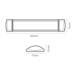 LUMINÁRIA LED SLIM 18W BIVOLT  3000K | ROMALUX 80147 LUMINÁRIA LED SLIM 18W BIVOLT  3000K | ROMALUX 80147