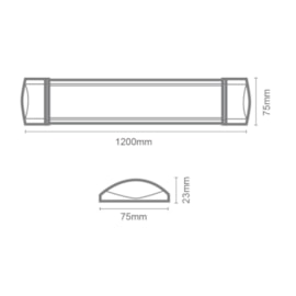 LUMINÁRIA LED SLIM 36W BIVOLT  3000K | ROMALUX 80149 LUMINÁRIA LED SLIM 36W BIVOLT  3000K | ROMALUX 80149