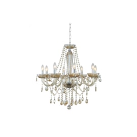 LUSTRE ANJOU METAL E VIDRO CROMADO E CHAMPANHE 8XE14 | BELLA ILUMINAÇÃO JF018A LUSTRE ANJOU METAL E VIDRO CROMADO E CHAMPANHE 8XE14 | BELLA ILUMINAÇÃO JF018A
