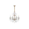 LUSTRE ELYSEE DOURADO E TRANSPARENTE 72X72X78CM...
