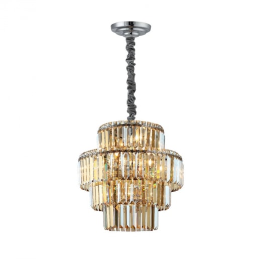 LUSTRE HERA METAL E CRISTAL CROMADO E CONHAQUE 10XE14 | BELLA ILUMINAÇÃO AQ030C LUSTRE HERA METAL E CRISTAL CROMADO E CONHAQUE 10XE14 | BELLA ILUMINAÇÃO AQ030C