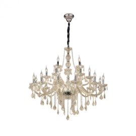 LUSTRE MARIA THEREZA METAL, CRISTAL E VIDRO CHAMPANHE 21XE14 | HEVVY 0531 SL-9840/H21 CHP LUSTRE MARIA THEREZA METAL, CRISTAL E VIDRO CHAMPANHE 21XE14 | HEVVY 0531 SL-9840/H21 CHP