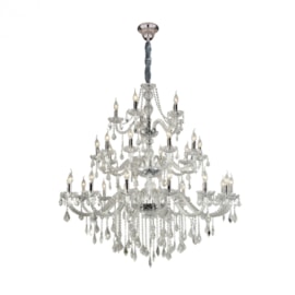 LUSTRE MARIA THEREZA METAL, CRISTAL E VIDRO CHAMPANHE 30XE14 | HEVVY 0535 SL-9840/H30 LUSTRE MARIA THEREZA METAL, CRISTAL E VIDRO CHAMPANHE 30XE14 | HEVVY 0535 SL-9840/H30