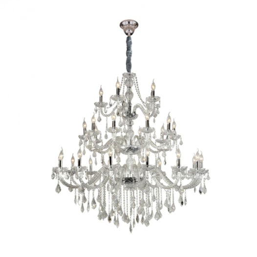 LUSTRE MARIA THEREZA METAL, CRISTAL E VIDRO CHAMPANHE 30XE14 | HEVVY 0535 SL-9840/H30 LUSTRE MARIA THEREZA METAL, CRISTAL E VIDRO CHAMPANHE 30XE14 | HEVVY 0535 SL-9840/H30