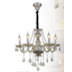 LUSTRE MARIA THEREZA METAL, CRISTAL E VIDRO CHAMPANHE 5XE14 | HEVVY 0527 SL-9840/H5 CHP