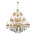 LUSTRE MARIA THEREZA METAL, CRISTAL E VIDRO CHAMPANHE E DOURADO 30XE14 | HEVVY 0870 SL-9840/H30 CHP+GD