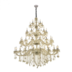 LUSTRE MARIA THEREZA METAL, CRISTAL E VIDRO DOURADO CHAMPANHE 50XE14 | HEVVY 0871 SL-9840/H50