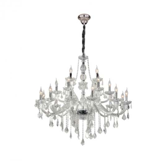 LUSTRE MARIA THEREZA METAL, CRISTAL E VIDRO PRATA TRANSPARENTE 21XE14 | HEVVY 0524 SL-9840/H21 TR LUSTRE MARIA THEREZA METAL, CRISTAL E VIDRO PRATA TRANSPARENTE 21XE14 | HEVVY 0524 SL-9840/H21 TR
