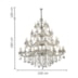 LUSTRE MARIA THEREZA METAL, CRISTAL E VIDRO PRATA TRANSPARENTE 50XE14 | HEVVY 0526 SL-9840/H50 TR