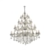 LUSTRE MARIA THEREZA METAL, CRISTAL E VIDRO PRATA TRANSPARENTE 50XE14 | HEVVY 0526 SL-9840/H50 TR