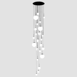 LUSTRE PÉ DIREITO DUPLO WASSERFALL 23L | TKS 1946 LUSTRE PÉ DIREITO DUPLO WASSERFALL 23L | TKS 1946