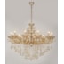 LUSTRE PENDENTE 12 BRAÇOS Ø100X100CM CRISTAL E METAL DOURADO | SINDORA ILUMINAÇÃO DCD00409-12