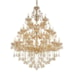 LUSTRE PENDENTE 24 BRAÇOS Ø95X150CM CRISTAL E METAL DOURADO | SINDORA ILUMINAÇÃO DCD00409-12+8+4