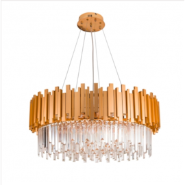 LUSTRE PENDENTE CARLOTA REDONDO DOURADO E TRANSPARENTE | STUDIOLUCE PD1805 LUSTRE PENDENTE CARLOTA REDONDO DOURADO E TRANSPARENTE | STUDIOLUCE PD1805