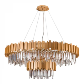 LUSTRE PENDENTE CARLOTA REDONDO DOURADO E TRANSPARENTE | STUDIOLUCE PD1806 LUSTRE PENDENTE CARLOTA REDONDO DOURADO E TRANSPARENTE | STUDIOLUCE PD1806