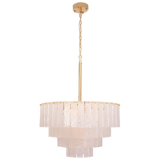 LUSTRE PENDENTE PRINCE REDONDO DOURADO E TRANSPARENTE | STUDIOLUCE PD1773