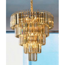 LUSTRE VERSAILLES METAL E CRISTAL DOURADO CHAMPANHE 8XE14 | HEVVY 1108 SL-5681M/H8 CHP+GD LUSTRE VERSAILLES METAL E CRISTAL DOURADO CHAMPANHE 8XE14 | HEVVY 1108 SL-5681M/H8 CHP+GD