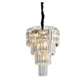 LUSTRE VERSAILLES METAL E CRISTAL DOURADO COM CRISTAIS 12XE14 | HEVVY 0566 SL-5681L/H12 TR