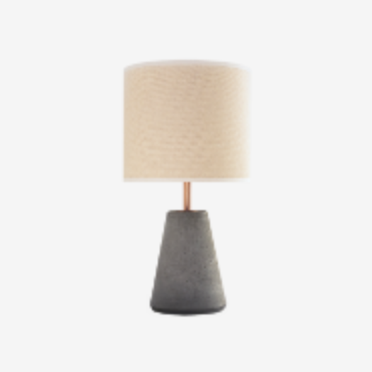 MESA ABAJUR CIMENTO/TUBO DE ALUMÍNIO 1X E27 BULBO ATÉ 12W 25X47,6CM COR COBRE | DIMLUX 718TL/TRAMADO MESA ABAJUR CIMENTO/TUBO DE ALUMÍNIO 1X E27 BULBO ATÉ 12W 25X47,6CM COR COBRE | DIMLUX 718TL/TRAMADO