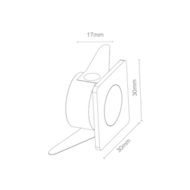 MINI EMBUTIDO PARA MÓVEIS QUADRADO BRANCO 2W BIVOLT 3000K | ROMALUX 80118A MINI EMBUTIDO PARA MÓVEIS QUADRADO BRANCO 2W BIVOLT 3000K | ROMALUX 80118A