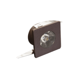 MINI EMBUTIDO PARA MÓVEIS QUADRADO MARROM 2W BIVOLT 3000K | ROMALUX 80119 MINI EMBUTIDO PARA MÓVEIS QUADRADO MARROM 2W BIVOLT 3000K | ROMALUX 80119