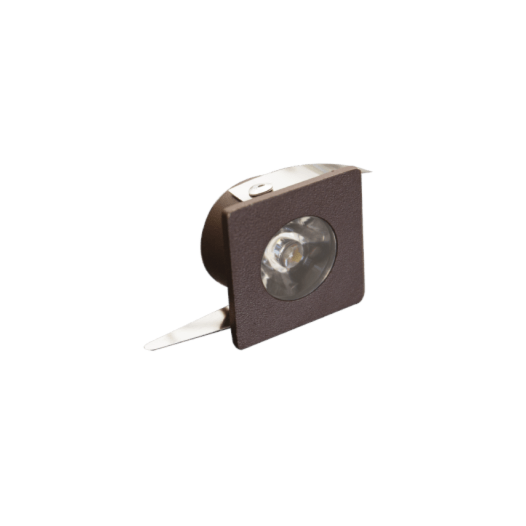 MINI EMBUTIDO PARA MÓVEIS QUADRADO MARROM 2W BIVOLT 3000K | ROMALUX 80119 MINI EMBUTIDO PARA MÓVEIS QUADRADO MARROM 2W BIVOLT 3000K | ROMALUX 80119
