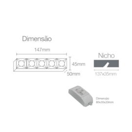 MINI EMBUTIR WALL WASHER 13W | ROMALUX 80195 MINI EMBUTIR WALL WASHER 13W | ROMALUX 80195