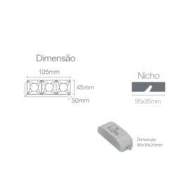 MINI EMBUTIR WALL WASHER 8W | ROMALUX 80193 MINI EMBUTIR WALL WASHER 8W | ROMALUX 80193