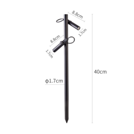 MINI ESPETO LED KEWE IP67 40CM 36° 2* 1W 3000K PRETO | NORDECOR 6598 MINI ESPETO LED KEWE IP67 40CM 36° 2* 1W 3000K PRETO | NORDECOR 6598