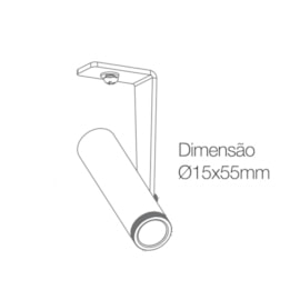 MINI SPOT ANGLE 2700K BRANCO Ø15X5,5CM ASSINADO POR WALDIR JUNIOR | ROMALUX 80207 MINI SPOT ANGLE 2700K BRANCO Ø15X5,5CM ASSINADO POR WALDIR JUNIOR | ROMALUX 80207
