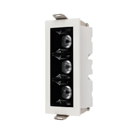 MINI SPOT FOCCO ANGULO 12º BRANCO E PRETO QUADRADO 2700K 6W | GAYA 7244 MINI SPOT FOCCO ANGULO 12º BRANCO E PRETO QUADRADO 2700K 6W | GAYA 7244