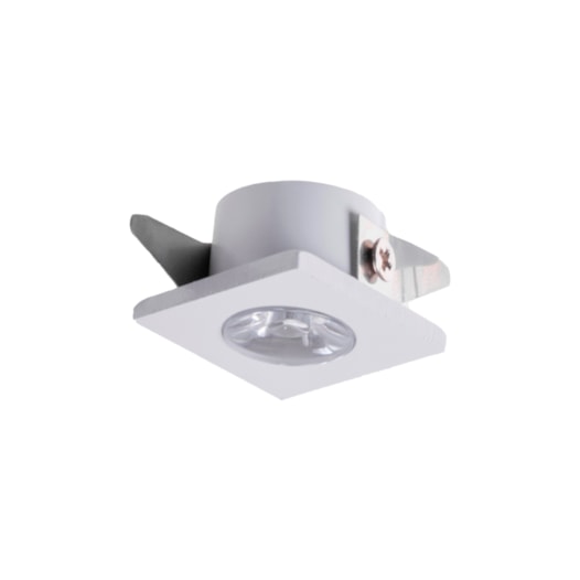 MINI SPOT LED ELYSA QDR 1W 3000K BRANCO | NORDECOR 6000