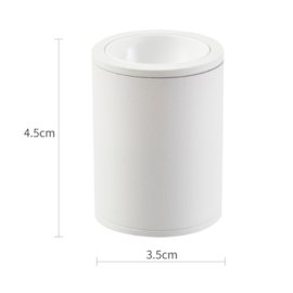 MINI SPOT LED KLOR M REDONDO 24° 3W 3000K BRANCO | NORDECOR 6589