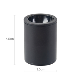 MINI SPOT LED KLOR M REDONDO 24° 3W 3000K PRETO | NORDECOR 6590