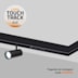 MÓDULO CONDUTOR CURVA TOUCH TRACK 48V POLICARBONBATO PRETO | +LUZ MCC-152