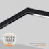 MÓDULO CONDUTOR CURVA TOUCH TRACK 48V POLICARBONBATO PRETO | +LUZ MCC-152