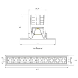 MÓDULO DE EMBUTIR P/ PERFIL LED VENEZA NO FRAME 20W ALUMÍNIO BRANCO | MISTERLED SLED9073 MÓDULO DE EMBUTIR P/ PERFIL LED VENEZA NO FRAME 20W ALUMÍNIO BRANCO | MISTERLED SLED9073